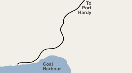 Map of Coal Harbour, Port Hardy